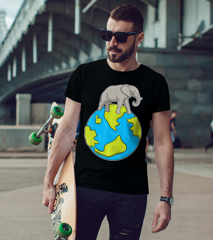 Celebrate Every Day Earth Elephant T-Shirt