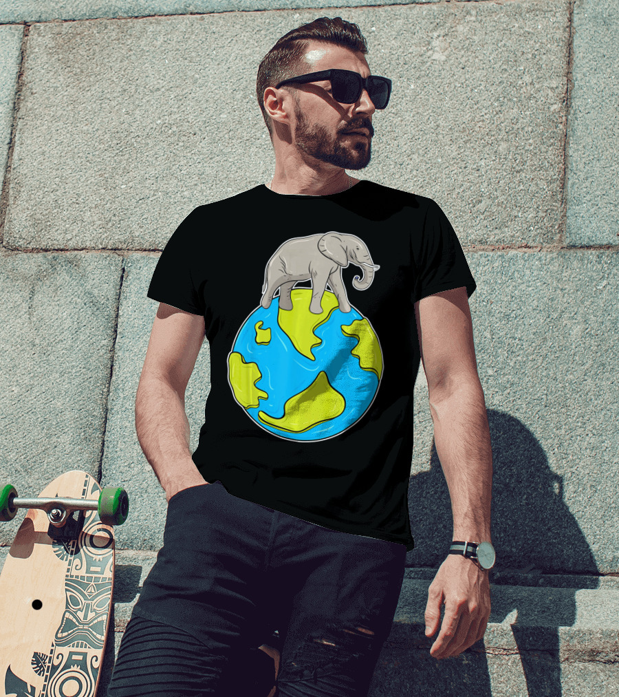 Celebrate Every Day Earth Elephant T-Shirt