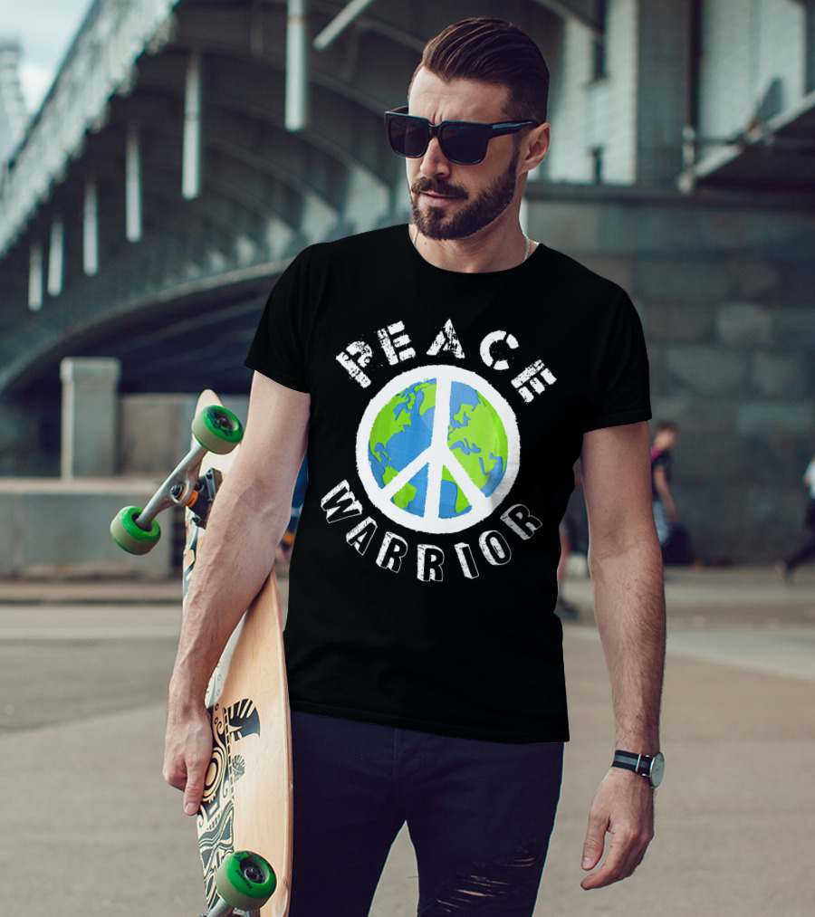 Peace Warrior Earth World Peace T-Shirt