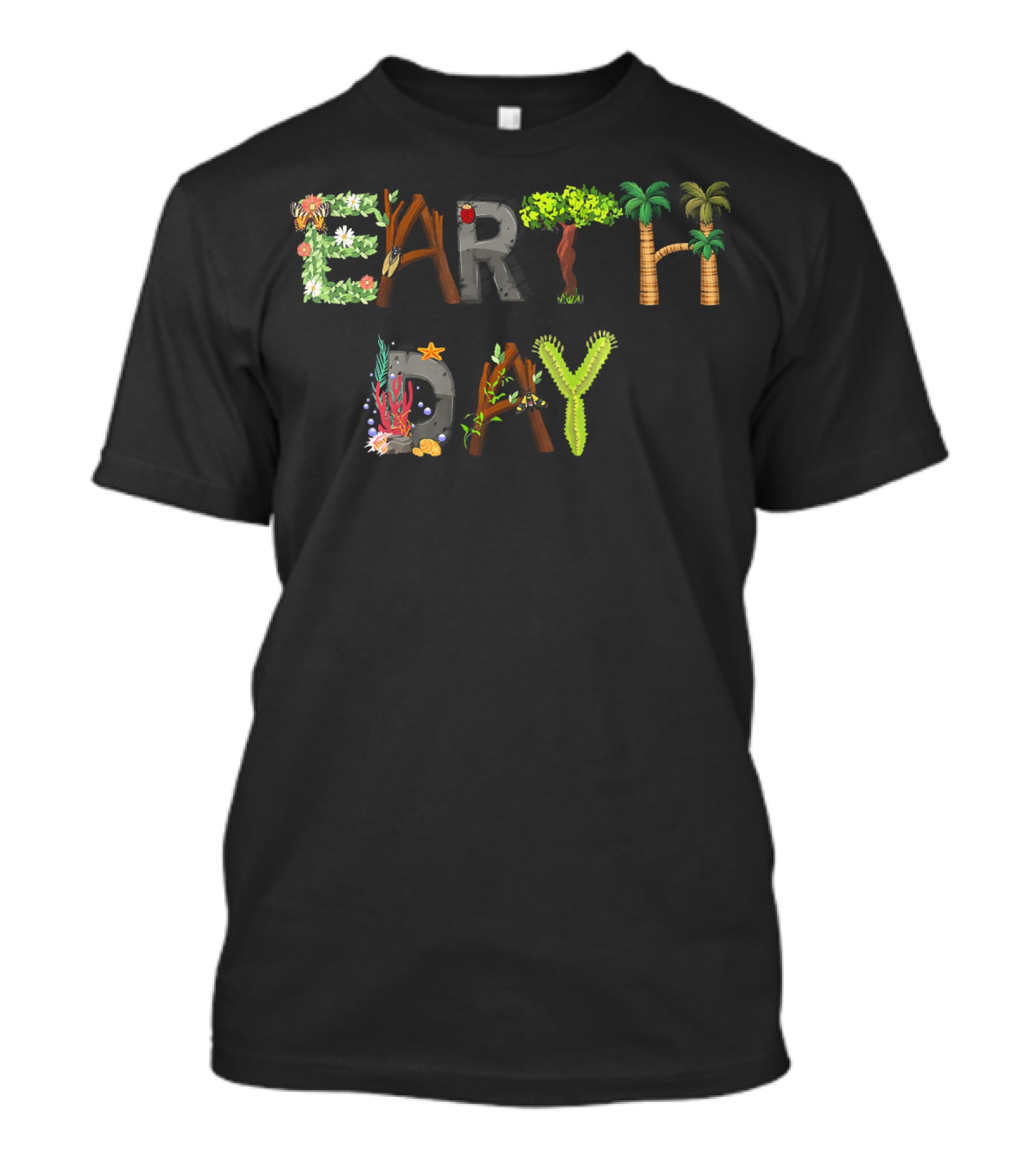 Earth Day Kids Women Nature Elements Eco T-Shirt