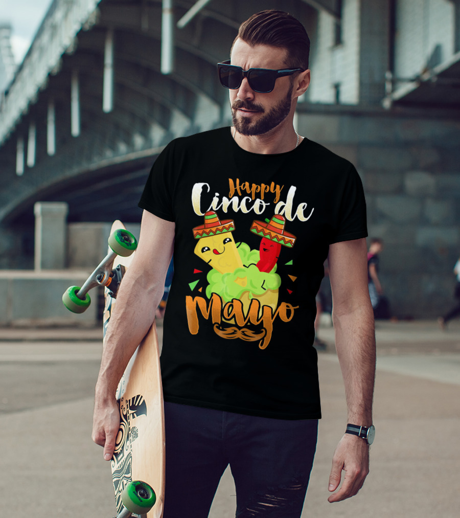 Happy Cinco De Mayo Nacho Guacamole Cinco De Mayo T-Shirt