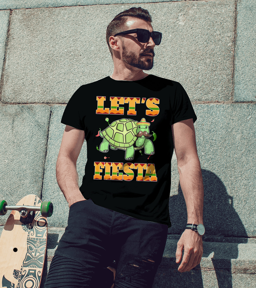 Let's Fiesta Turtle Cinco De Mayo Mexican T-Shirt