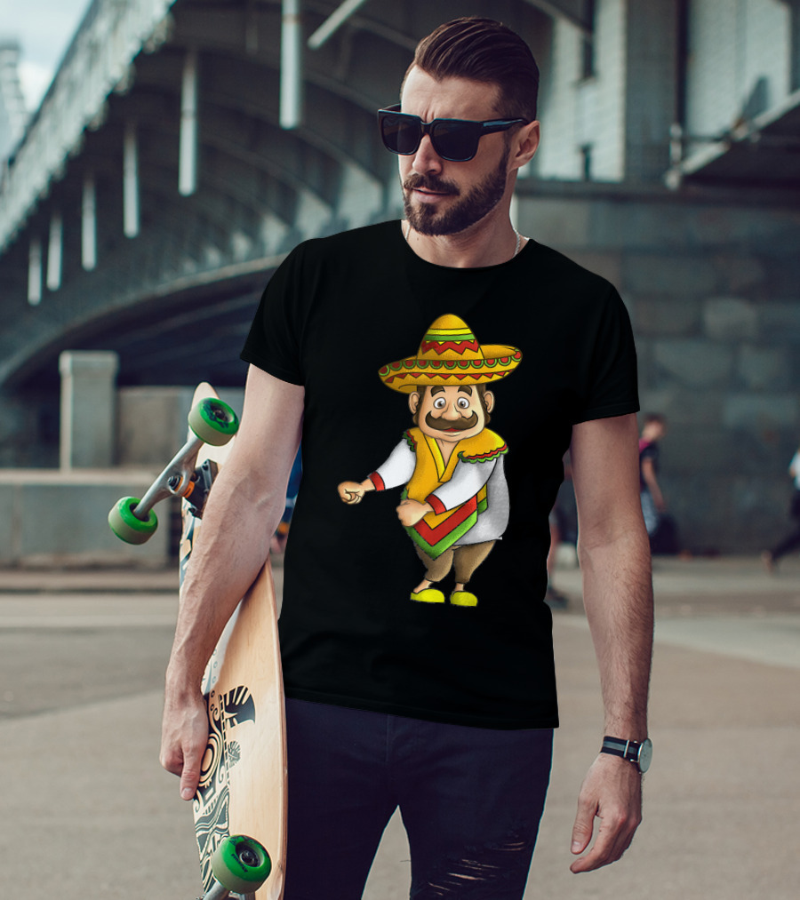 Flossing Mariachi Cute Cinco De Mayo Sombrero Dance Fiesta T-Shirt