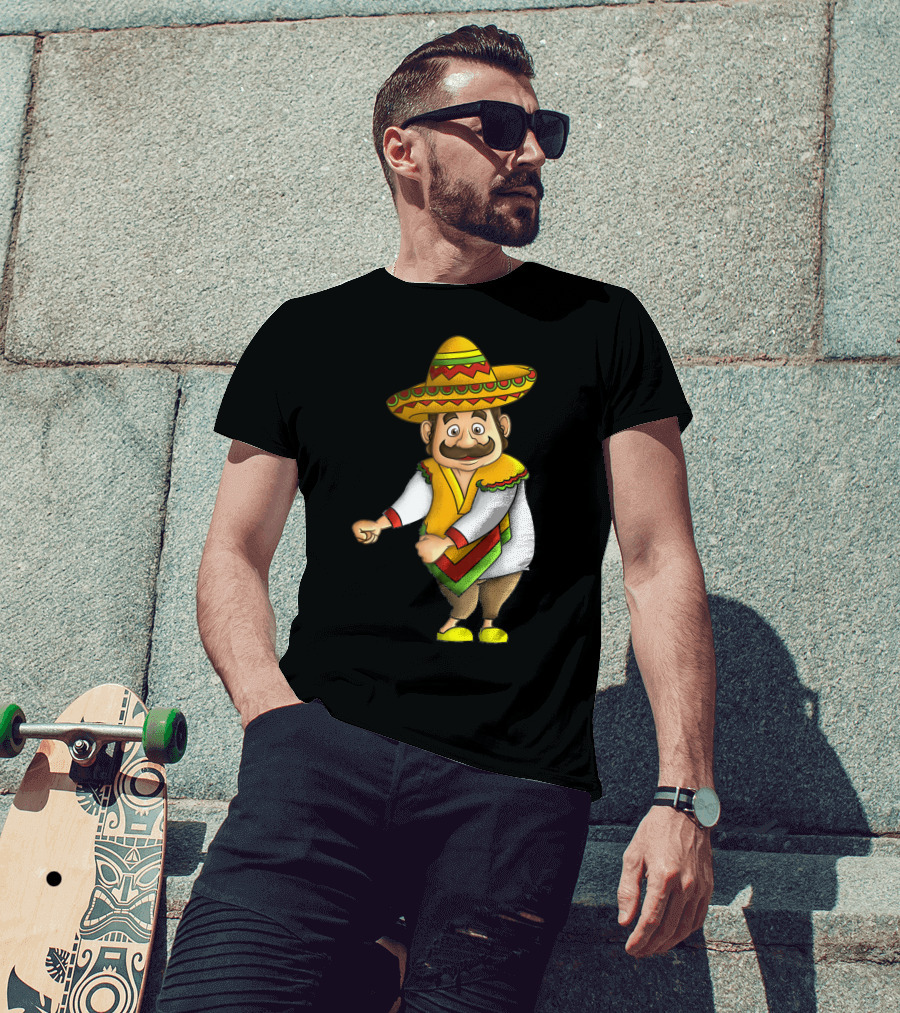 Flossing Mariachi Cute Cinco De Mayo Sombrero Dance Fiesta T-Shirt