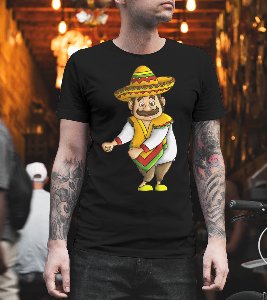 Flossing Mariachi Cute Cinco De Mayo Sombrero Dance Fiesta T-Shirt