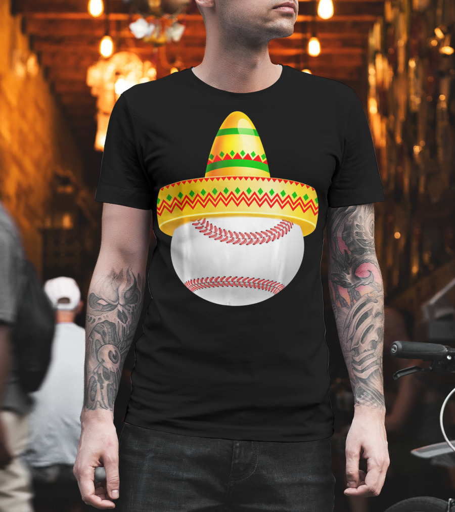 Cinco De Mayo Baseball Sombrero For Mama T-Shirt
