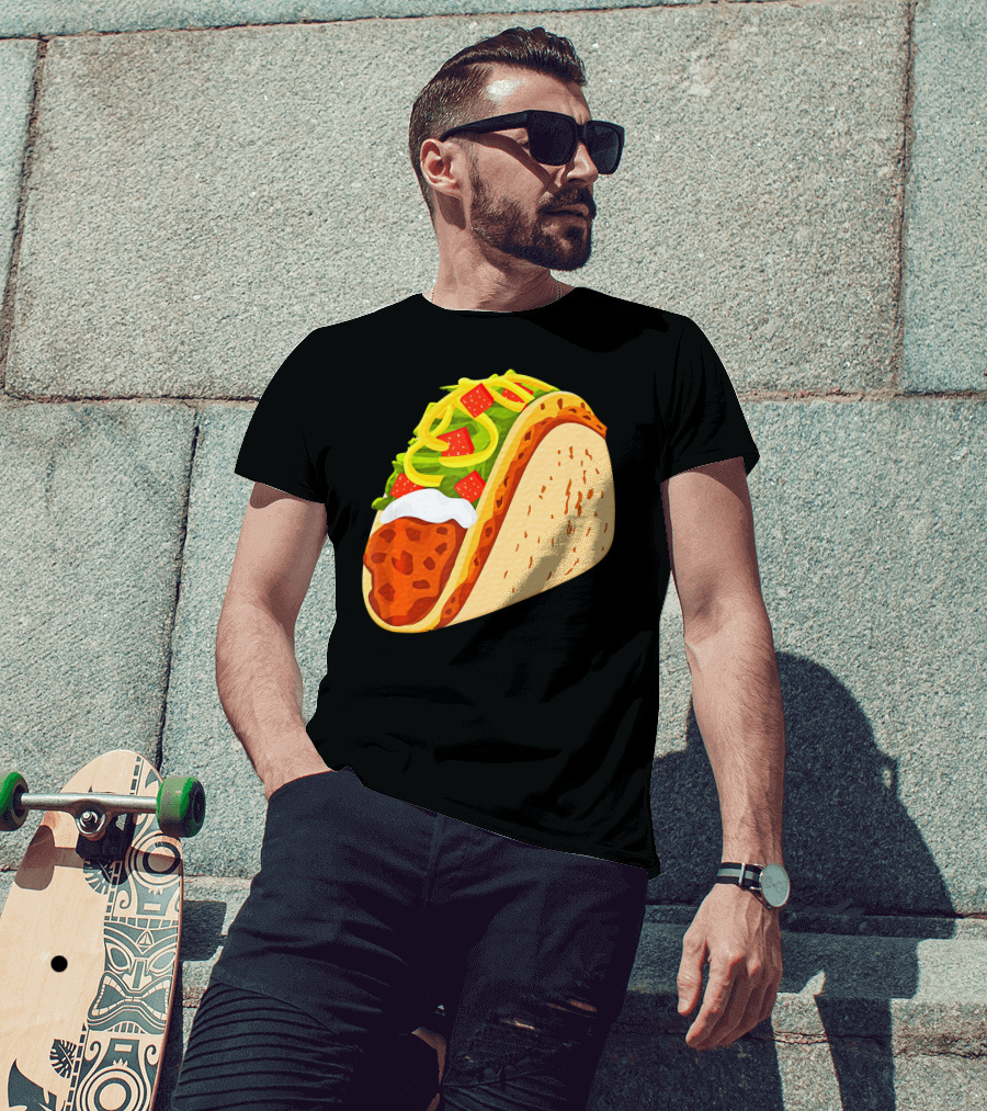 Yummy Taco Funny Mexican Food Lover Cinco T-Shirt