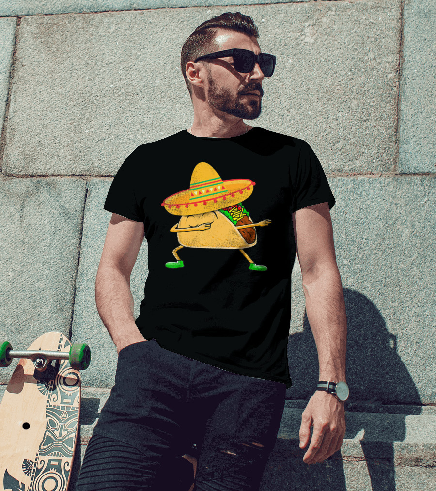 Mexican Sombrero Dabbing Taco T-Shirt
