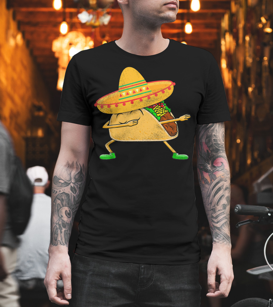 Mexican Sombrero Dabbing Taco T-Shirt