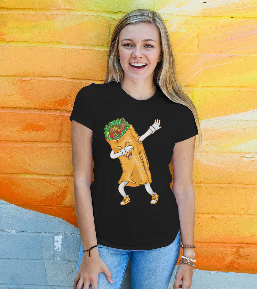 Cinco De Mayo Dabbing Burrito Cool Taco Party T-Shirt