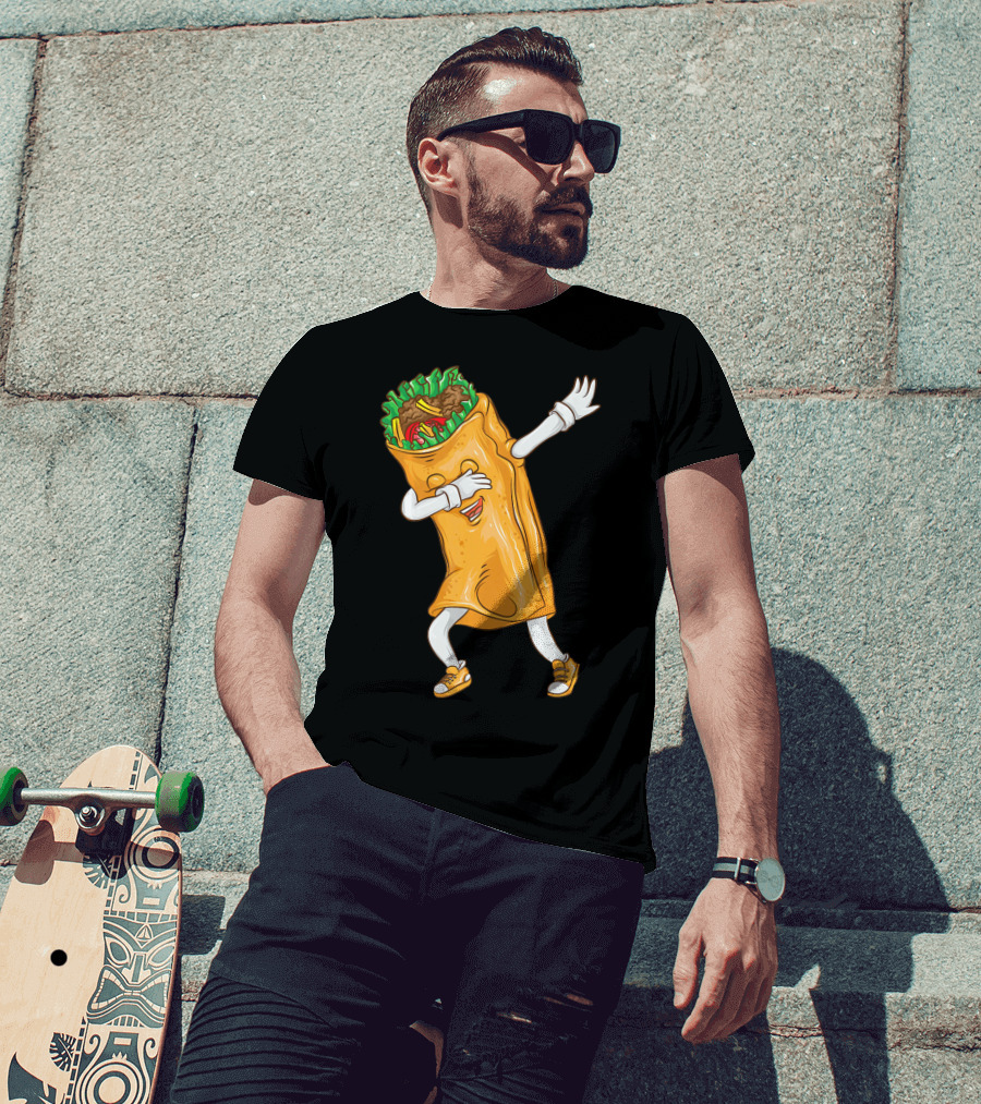 Cinco De Mayo Dabbing Burrito Cool Taco Party T-Shirt