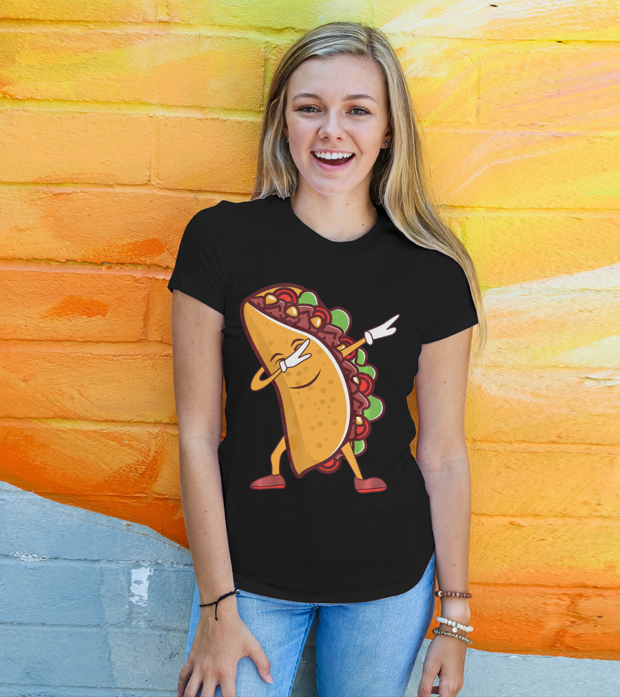 Dabbing Taco Cinco De Mayo Mexican Food T-Shirt