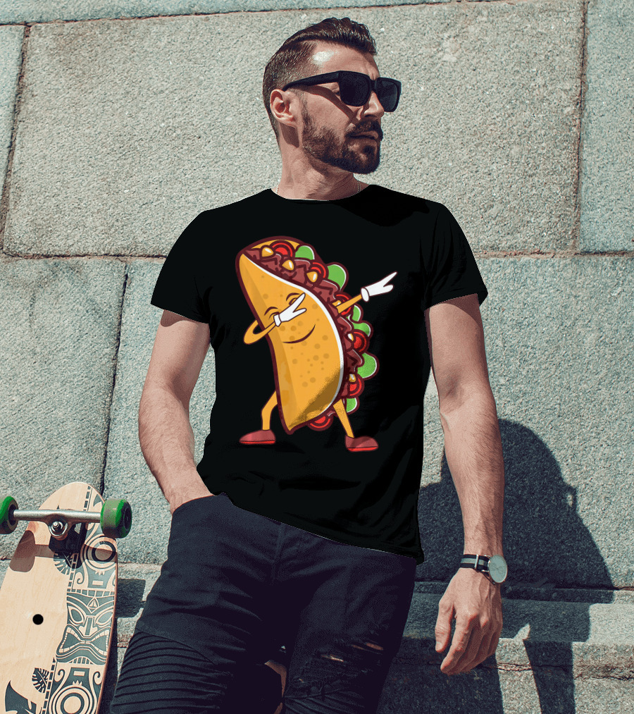 Dabbing Taco Cinco De Mayo Mexican Food T-Shirt