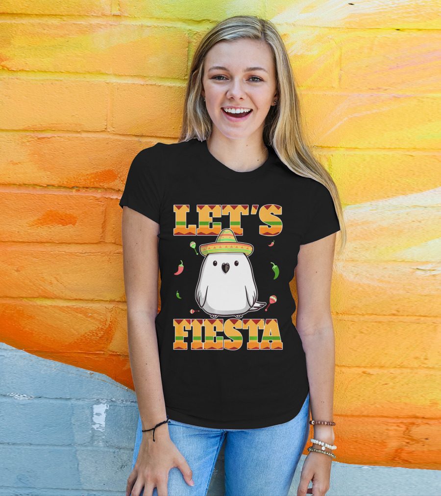 Let's Fiesta Bird Sombrero Cinco De Mayo Mexican T-Shirt