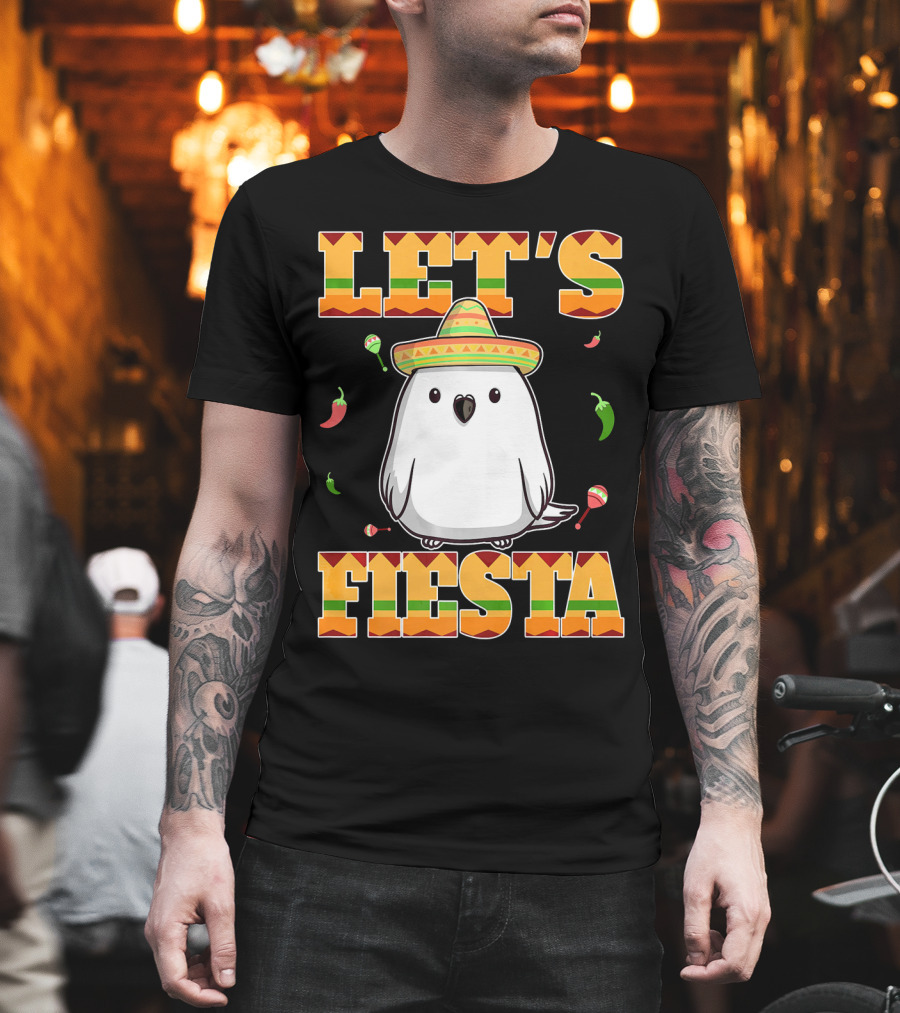 Let's Fiesta Bird Sombrero Cinco De Mayo Mexican T-Shirt