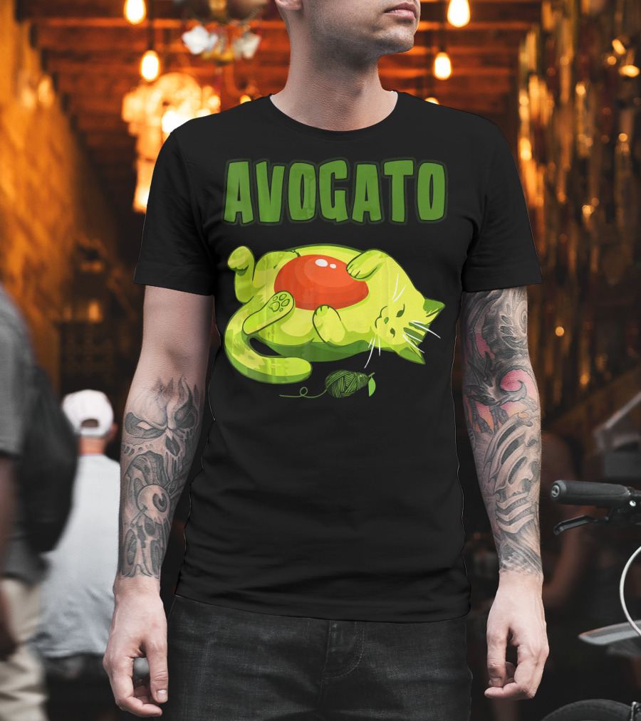 Avogato Cinco De Mayo Funny Meow Avocado Mexico T-Shirt