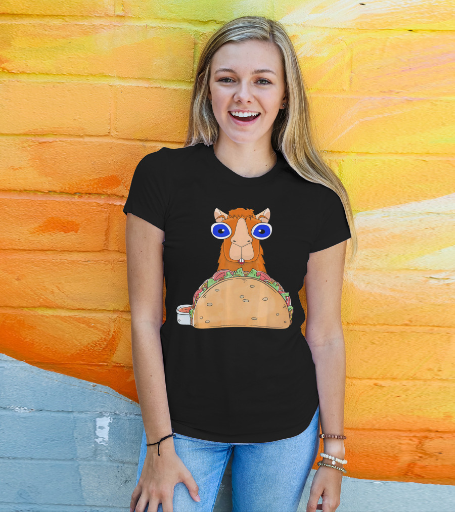 Llama Taco Lover Cinco De Mayo T-Shirt