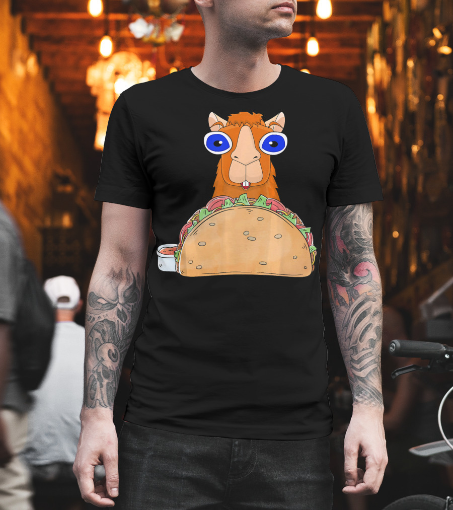 Llama Taco Lover Cinco de Mayo T-Shirt