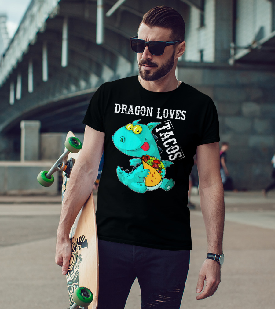 Dragon Loves Tacos Cinco De Mayo Taco T-Shirt
