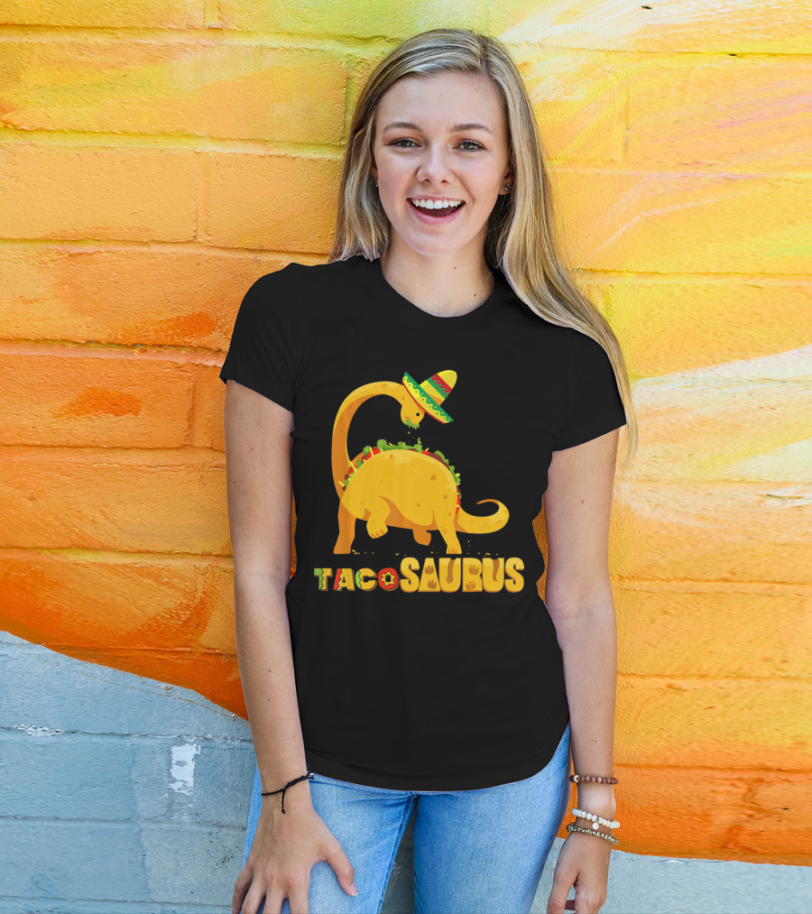 Tacosaurus Funny Cinco De Mayo Mexican Taco Dino T-Shirt