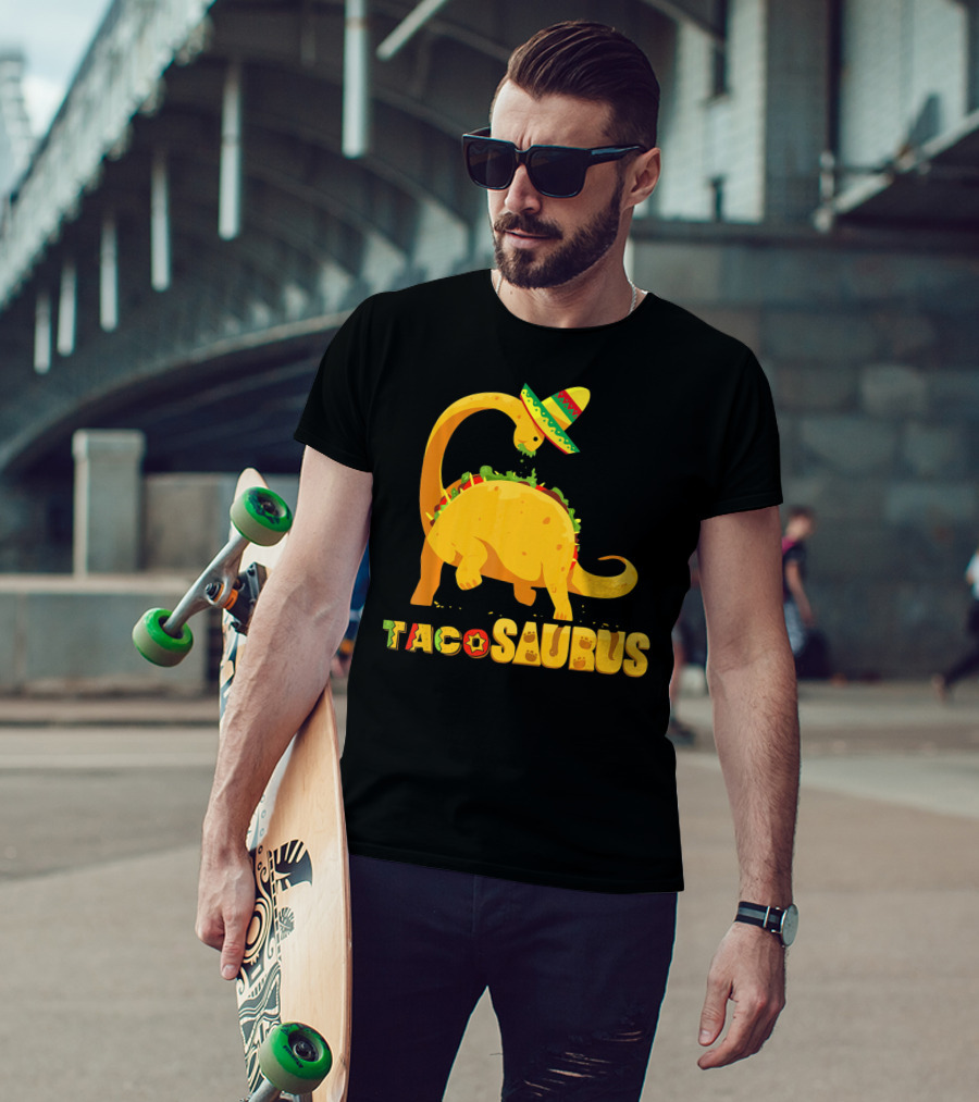 Tacosaurus Funny Cinco De Mayo Mexican Taco Dino T-Shirt