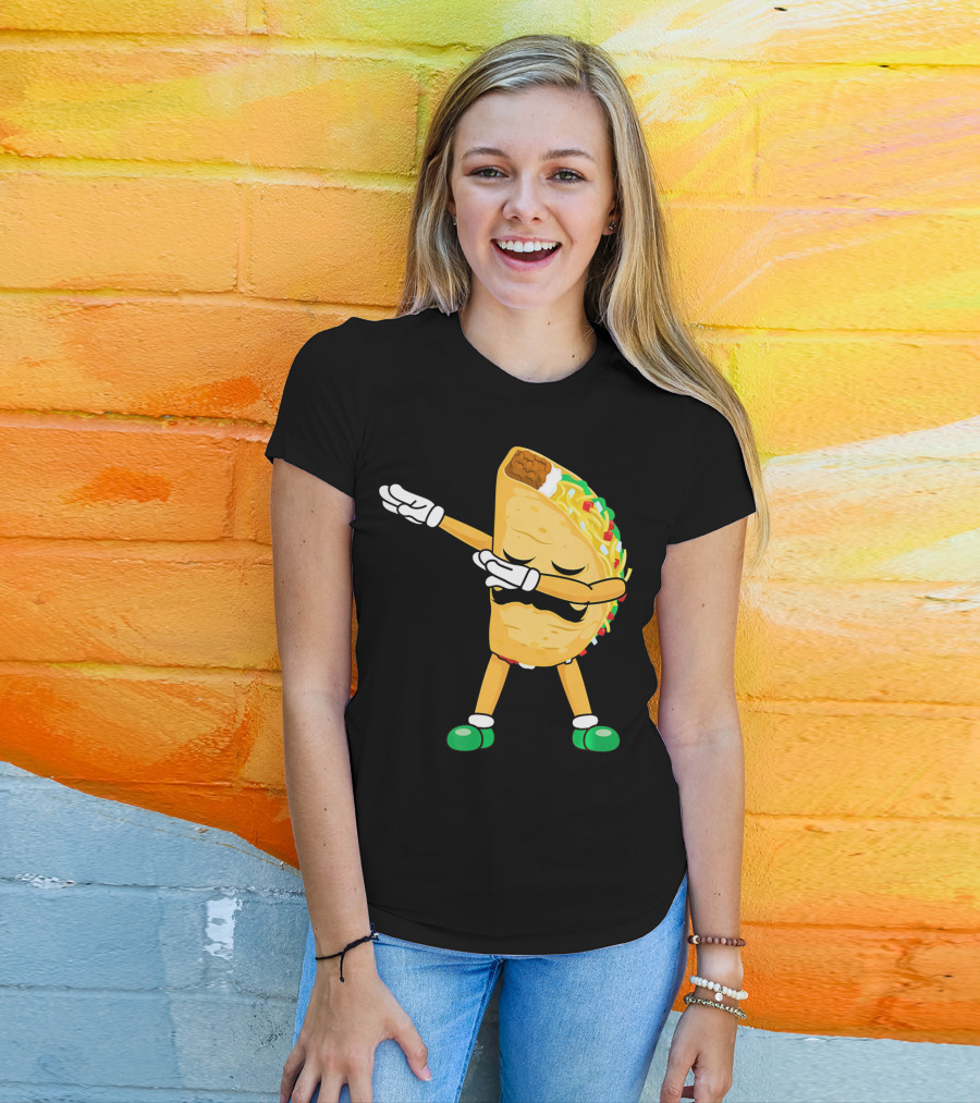 Dabbing Taco Mexican Cinco De Mayo Dab T-Shirt