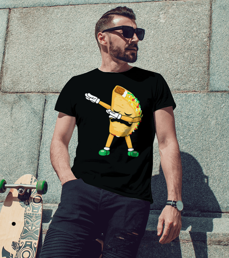 Dabbing Taco Mexican Cinco De Mayo Dab T-Shirt