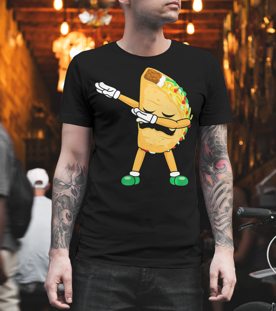 Dabbing Taco Mexican Cinco De Mayo Dab T-Shirt