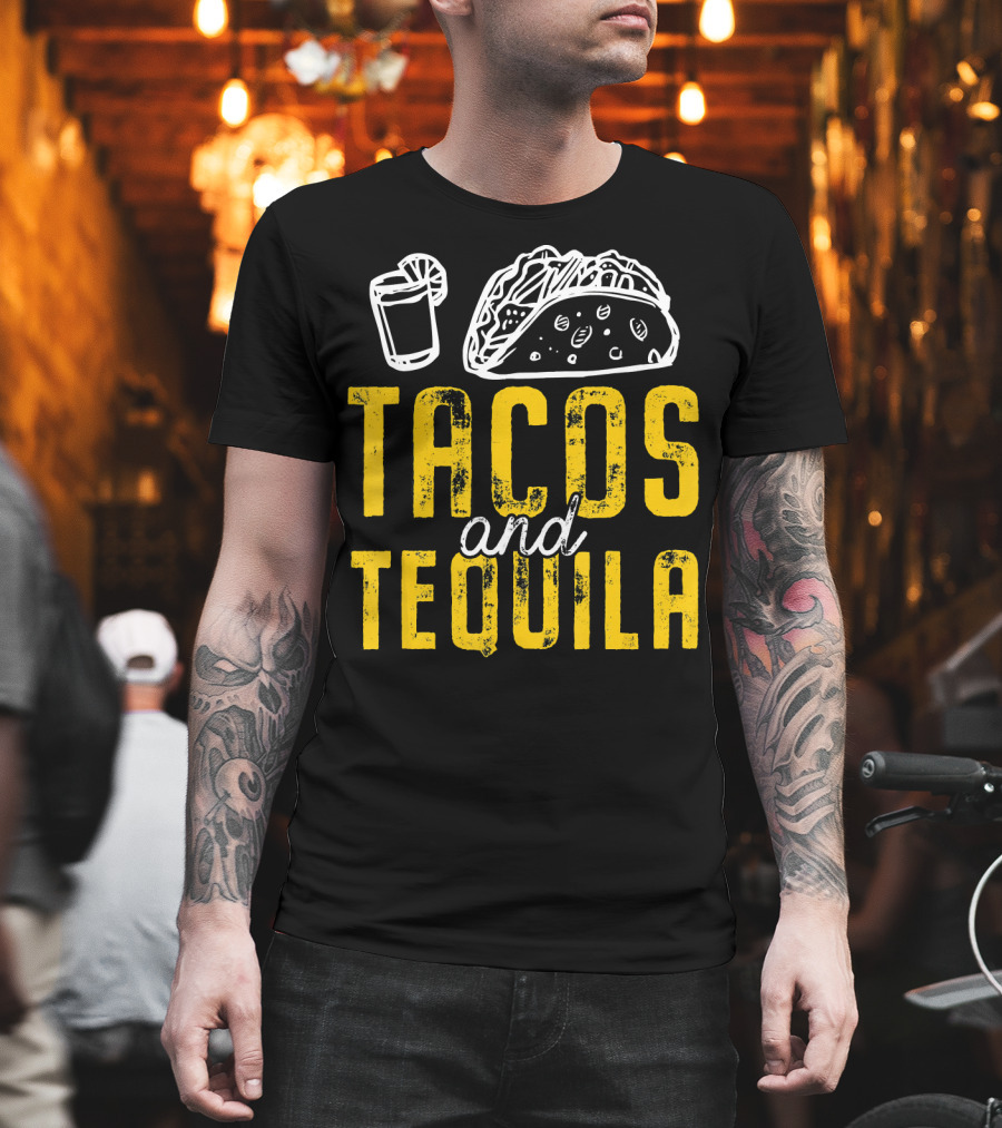 Tacos And Tequila Cinco De Mayo Taco Drink Fiesta T-Shirt