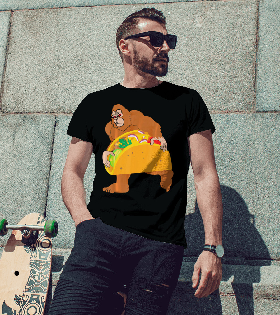 Bigfoot Taco Cinco De Mayo T-Shirt