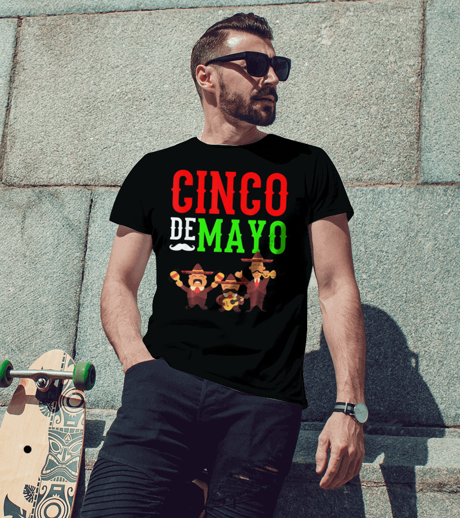 Cinco De Mayo Mariachi Musical Instruments T-Shirt