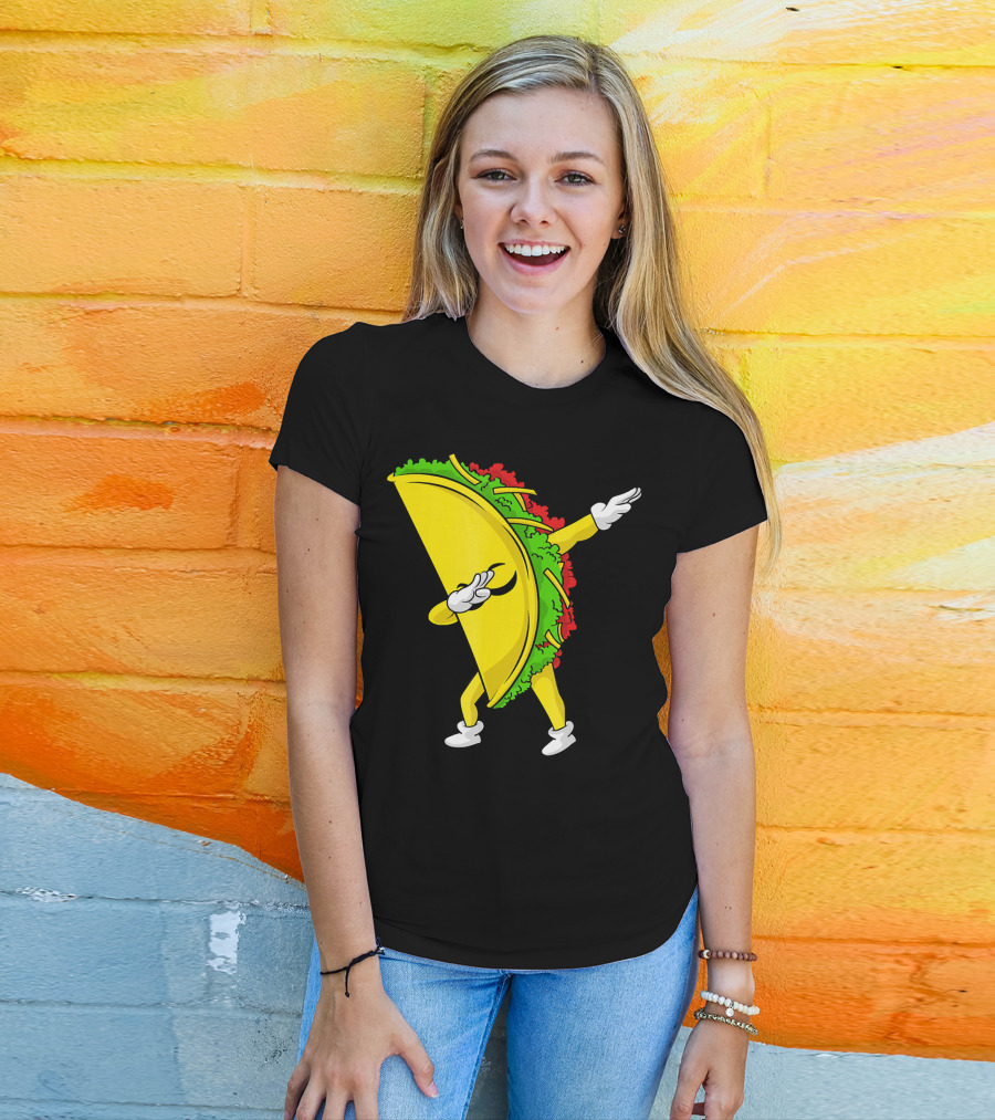 Dabbing Taco Cinco De Mayo Mexican Fiesta T-Shirt