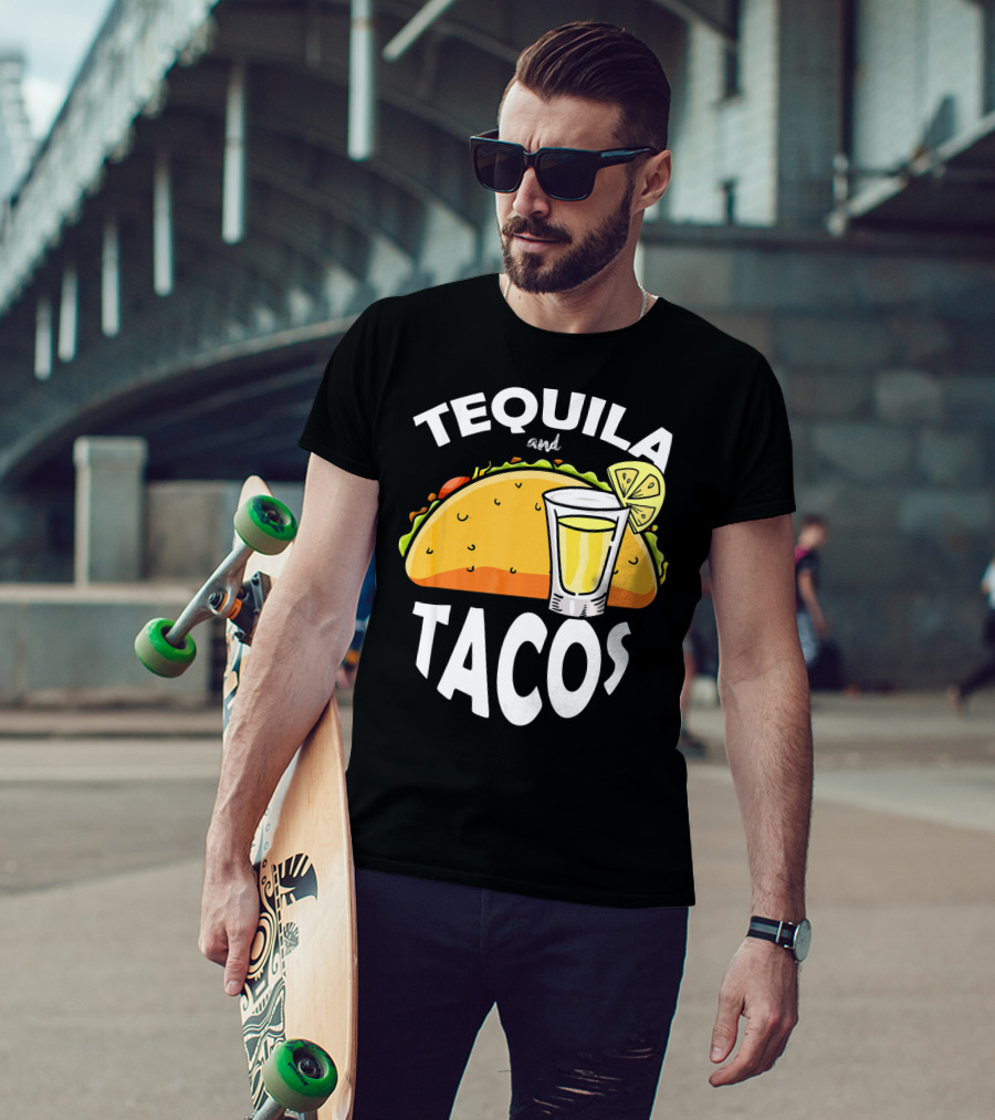 Tequila And Tacos Lime Cinco De Mayo Fiesta T-Shirt