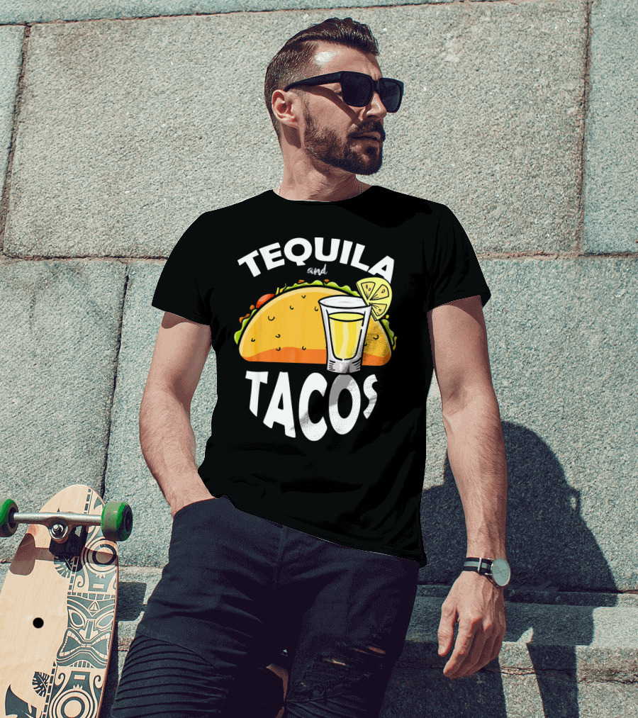 Tequila And Tacos Lime Cinco De Mayo Fiesta T-Shirt