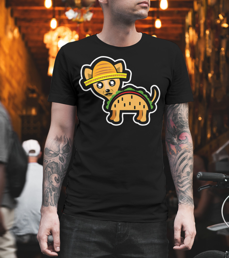 Funny Chihuahua Taco Mexico Sombrero Cin T-Shirt