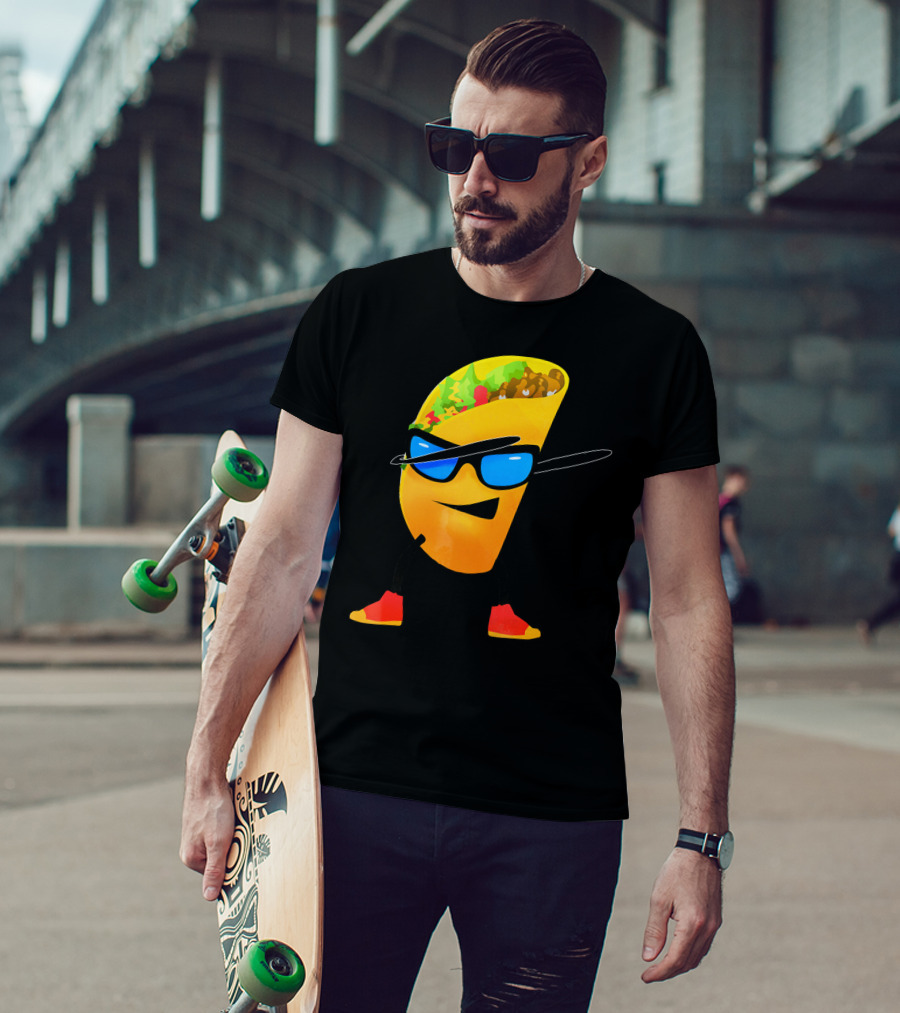 Taco Kids Dabbing Cool Shades Taco T-Shirt