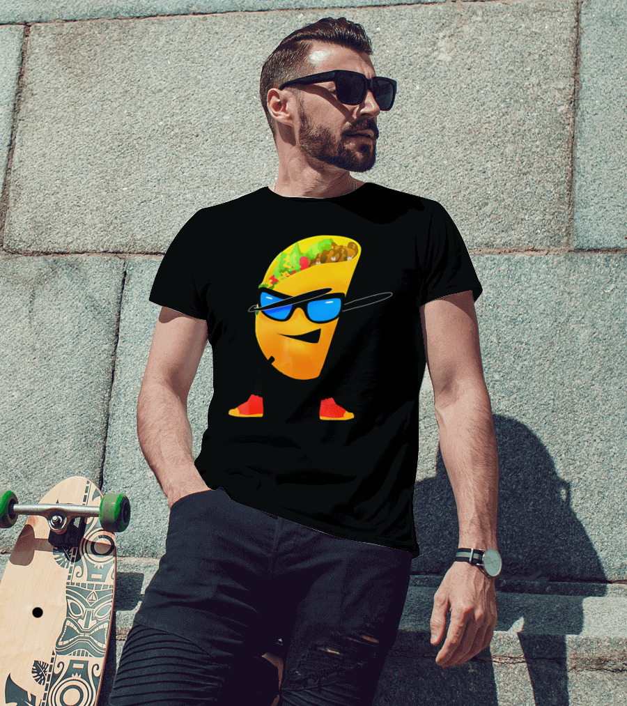 Taco Kids Dabbing Cool Shades Taco T-Shirt