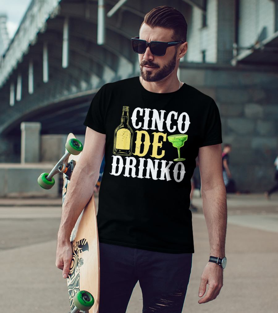 Cinco De Mayo Drinko Bottle Margarita T-Shirt