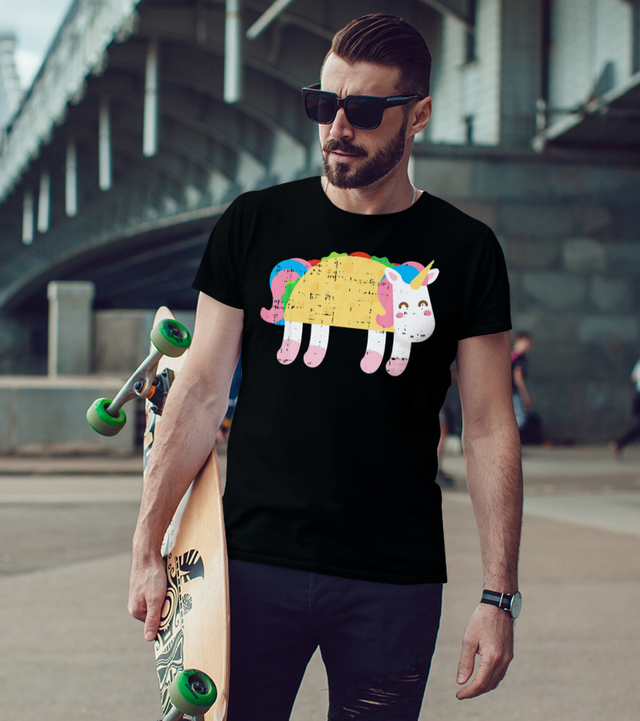 Cute Unicorn Taco Cinco De Mayo Festive Foodie T-Shirt