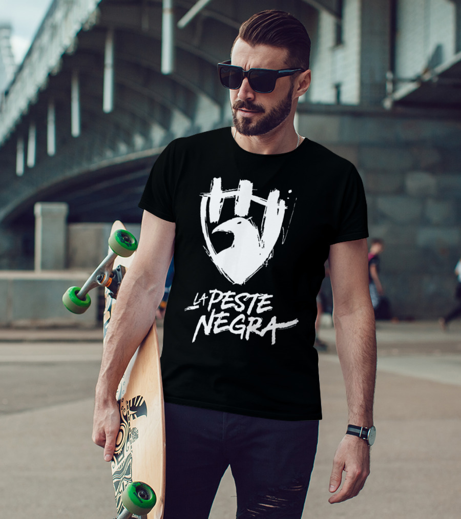 Club De Cuervos La Peste Negra Logo Shield T-Shirt