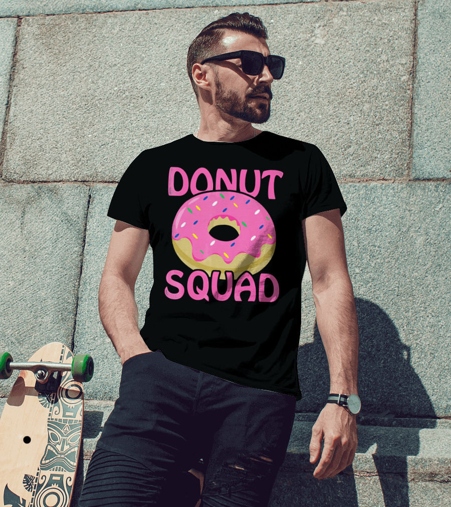 Donut Squad Pink Sprinkles Birthday T-Shirt