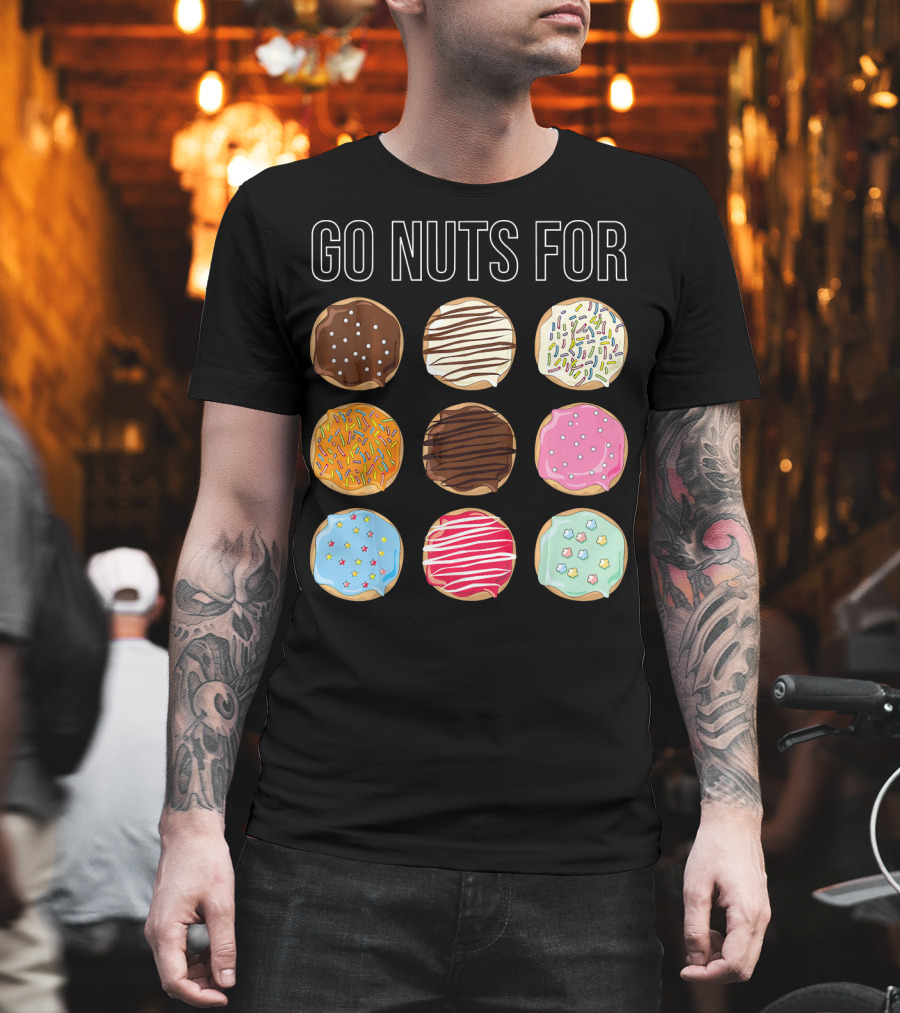 Go Nuts For Donuts Assorted Icing And Sprinkles T-Shirt