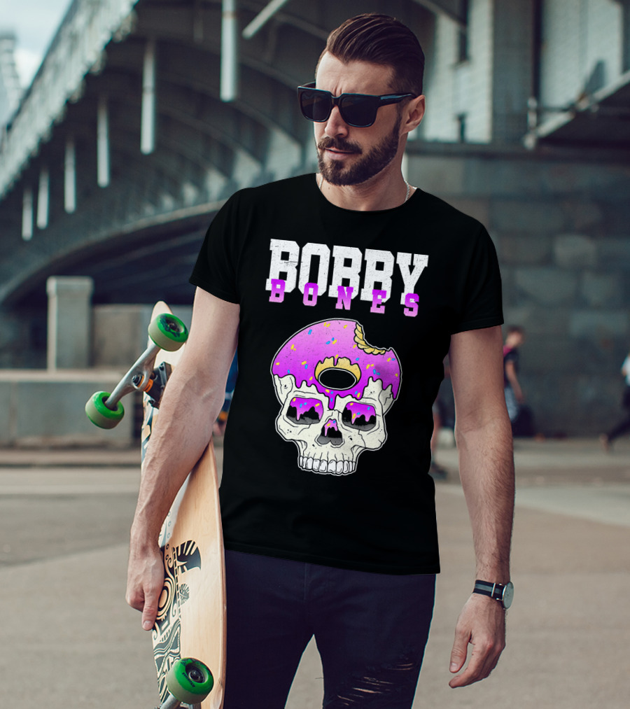 Bobby Bones Skull Donut Pink Sweet Death T-Shirt