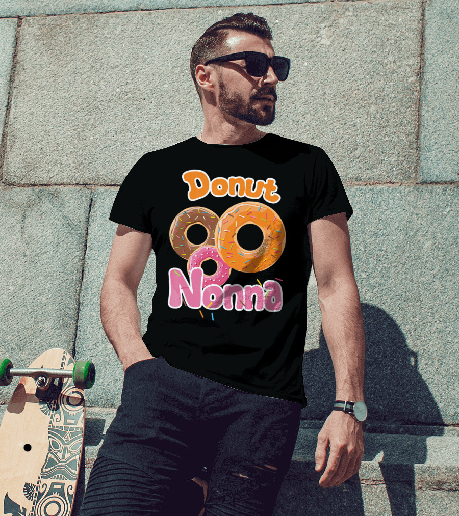 Donut Nonna Colorful Sprinkled Doughnuts T-Shirt