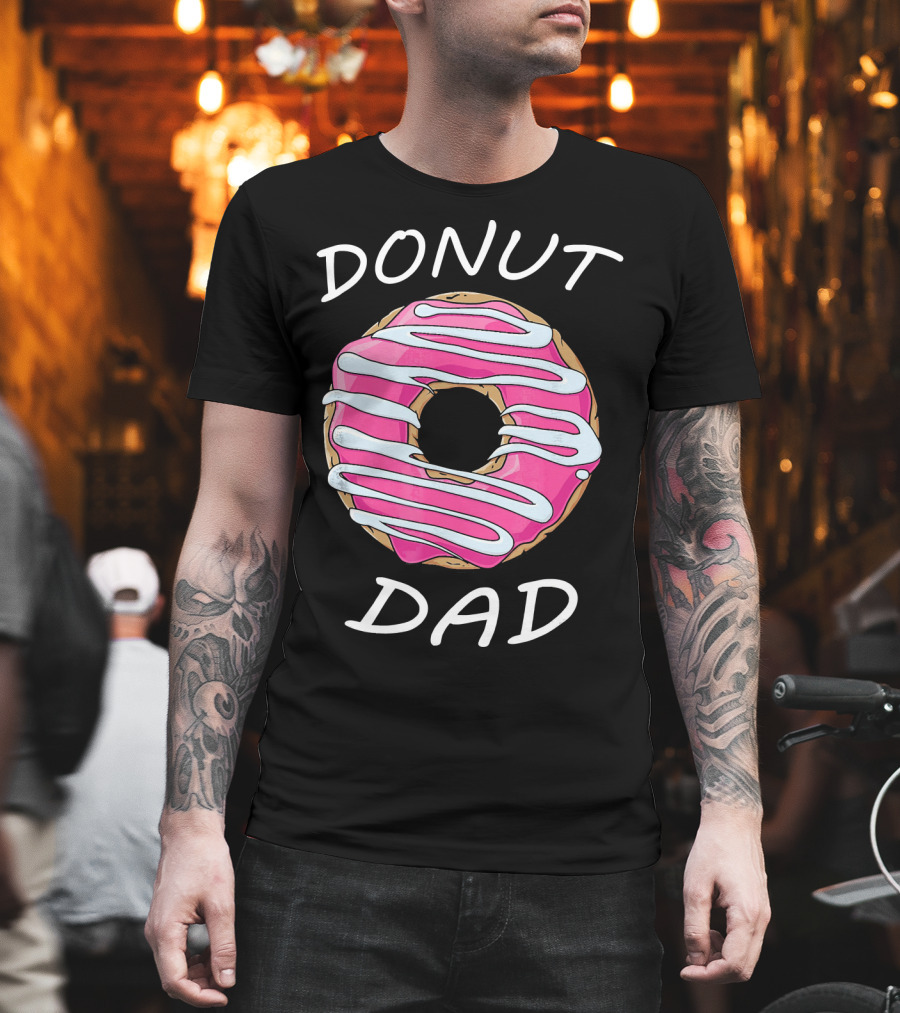 DONUT DAD Pink Frosting Swirl T-Shirt