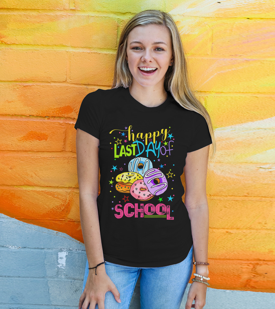 Happy Last Day Of School Donut T-Shirt