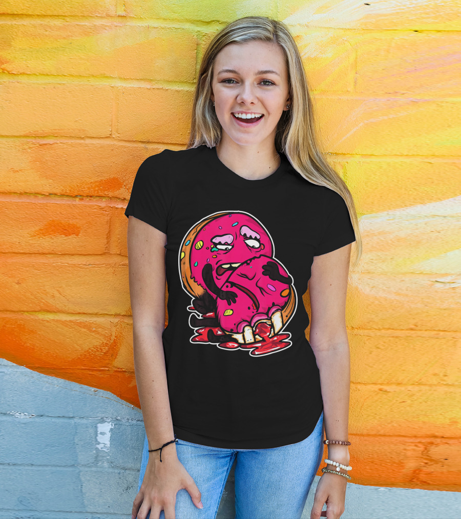Funny Donut Dark Humor Eating Another Donut T-Shirt
