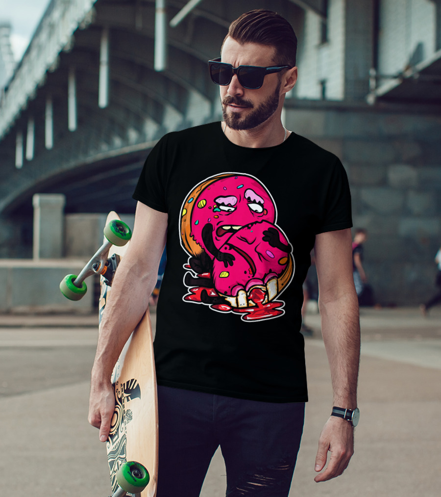 Funny Donut Dark Humor Eating Another Donut T-Shirt