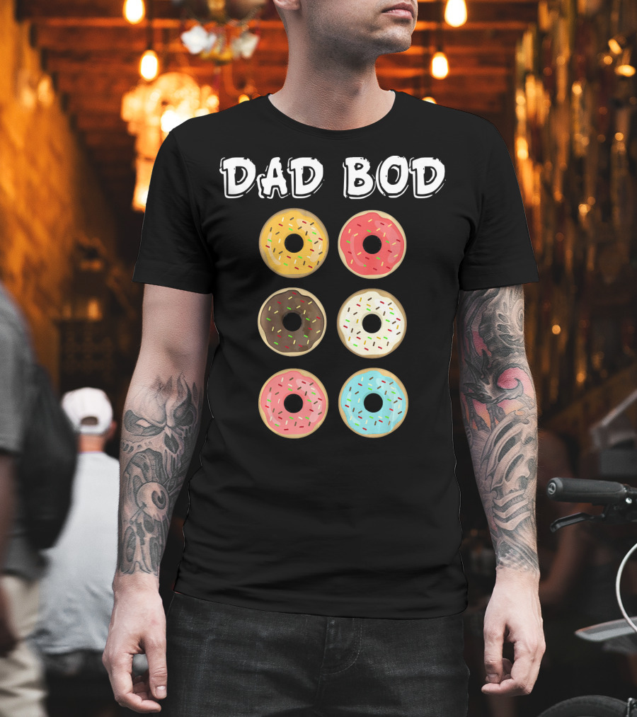 Dad Bod Donuts Father's Day Mens Fat Humor T-Shirt