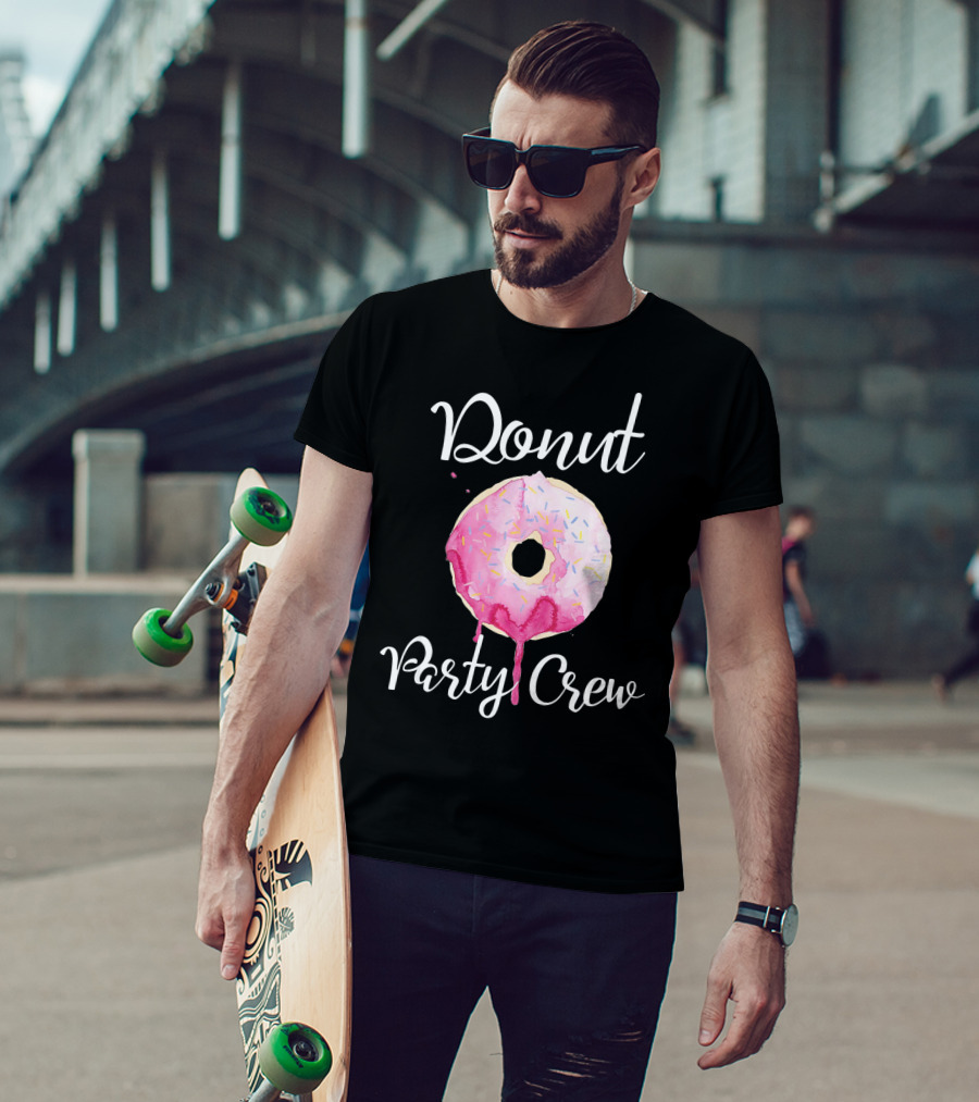Donut Party Crew Donut Birthday T-Shirt